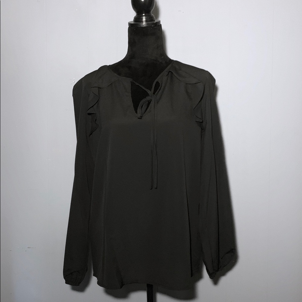 BCBGMAXAZRIA BLK BLOUSE